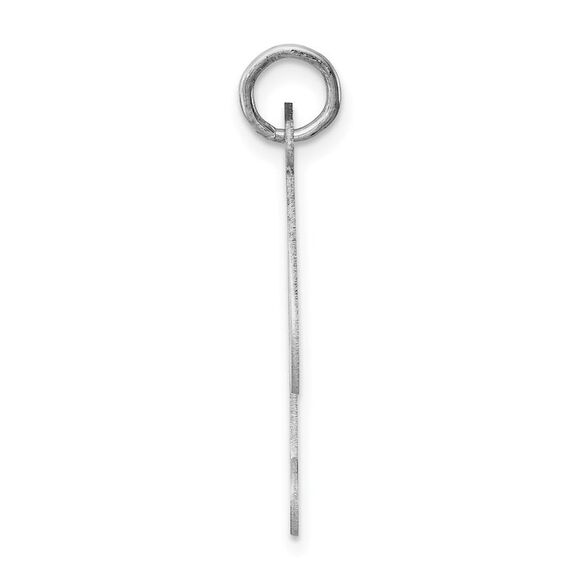 Sterling Silver, Ella Collection, LG Fancy Script Initial I Pendant - Picture 2 of 6